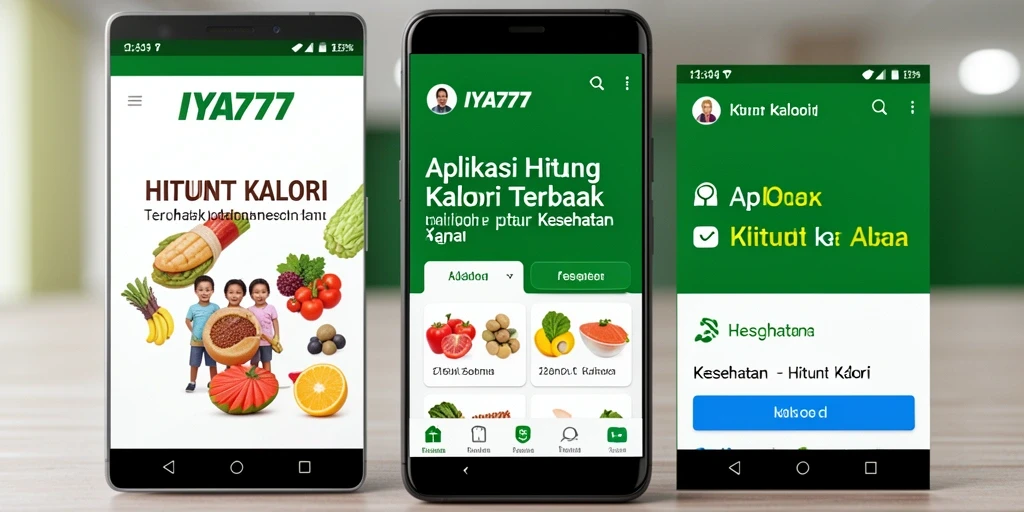 Screenshot utama IYA777 menampilkan fungsi Hitung Kalori yang sederhana dan informatif.