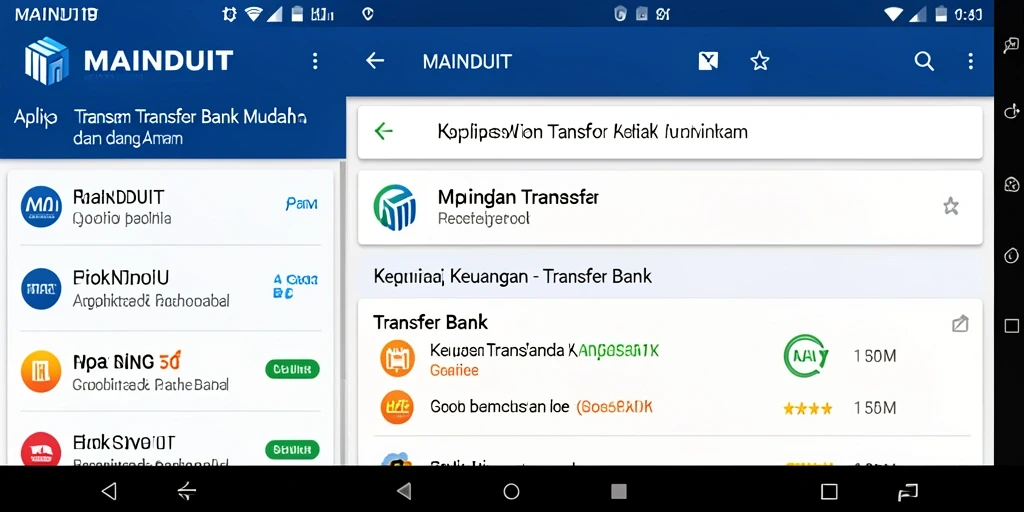 Tampilan antarmuka aplikasi MAINDUIT yang modern dan user-friendly.