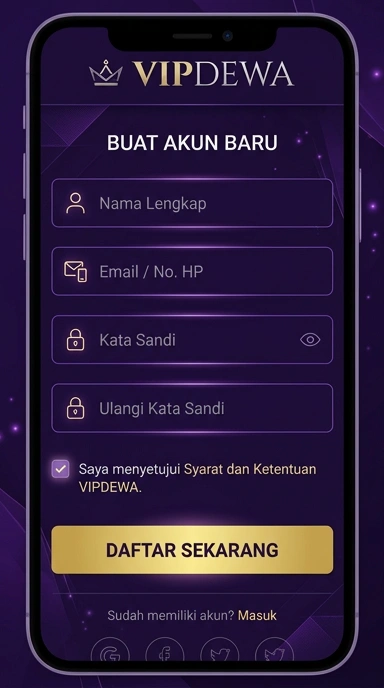 Panduan Buat Akun Baru vipdewa untuk Pengguna Android